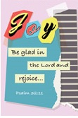 Memo Pad Joy Psalm 32:11