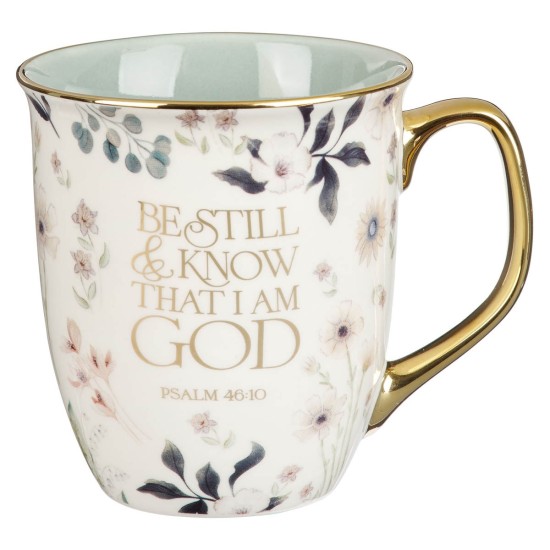 Mug Be Still Teal Meadow