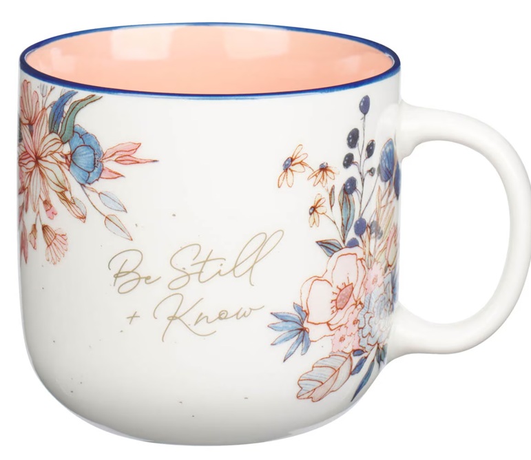Mug Be Still and Know Peach Blossom 
