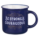 Mug Camp Style Strong & Courageous Blue (01/25)