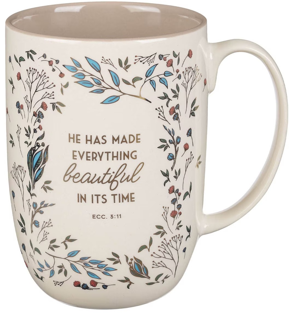 Mug Everything Beautiful Cream Floral 