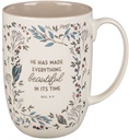 Mug Everything Beautiful Cream Floral 