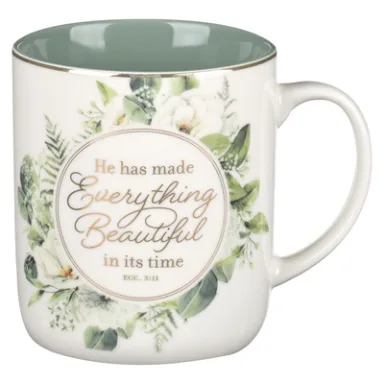 Mug He Has Made Everything Green Wreath