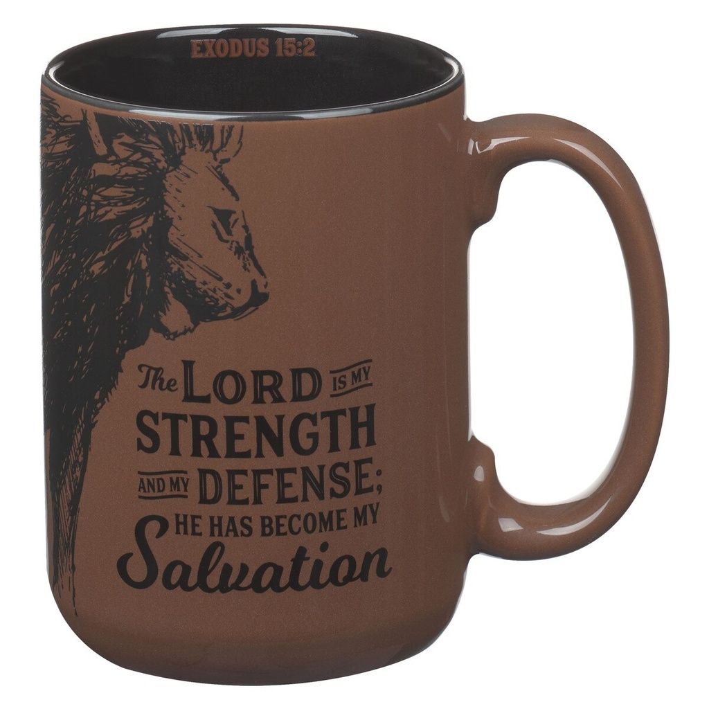 Mug Strength & Defence Lion Brown Ex 15:2