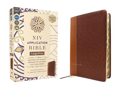 NIV Application Bible LP Leathersoft Brown Index 