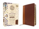 NIV Application Bible LP Leathersoft Brown Index 