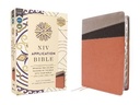 NIV Application Bible Leathersoft Coral/Gray RedL In(04/25)