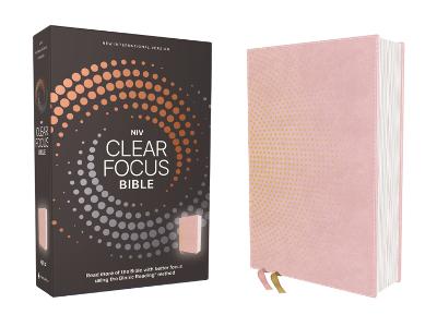 NIV Clear Focus Bible Leathersoft Pink (08/25)