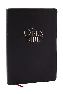 NKJV The Open Bible:Black Leathersoft Red Letter (01/25)