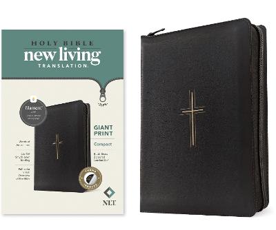 NLT Compact Giant Print Zip Black Index (03/25)