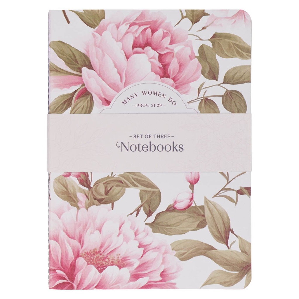Notebook Set 3pc Noble Things Pink Floral (01/25)