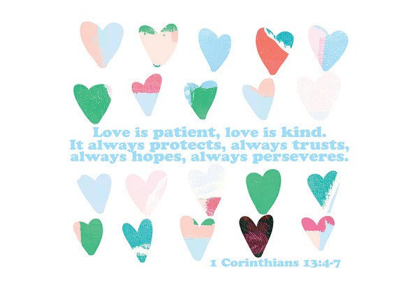 PIO Love Is Patient Hearts 25Pc