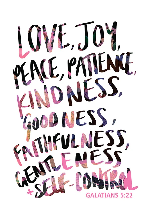 PIO Love Joy Peace Patience Kindness 25Pc