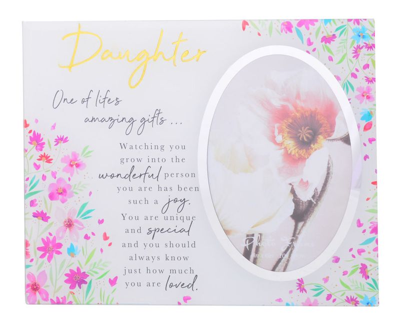Photo Frame Daughter Amazing Gifts Floral Mirror