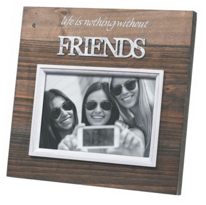 Photo Frame Friends Life Is Nothing Brown