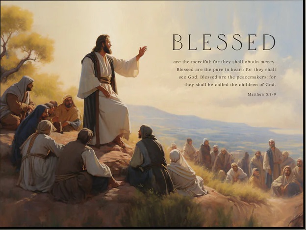 Printed Art Blessed Are The Merciful