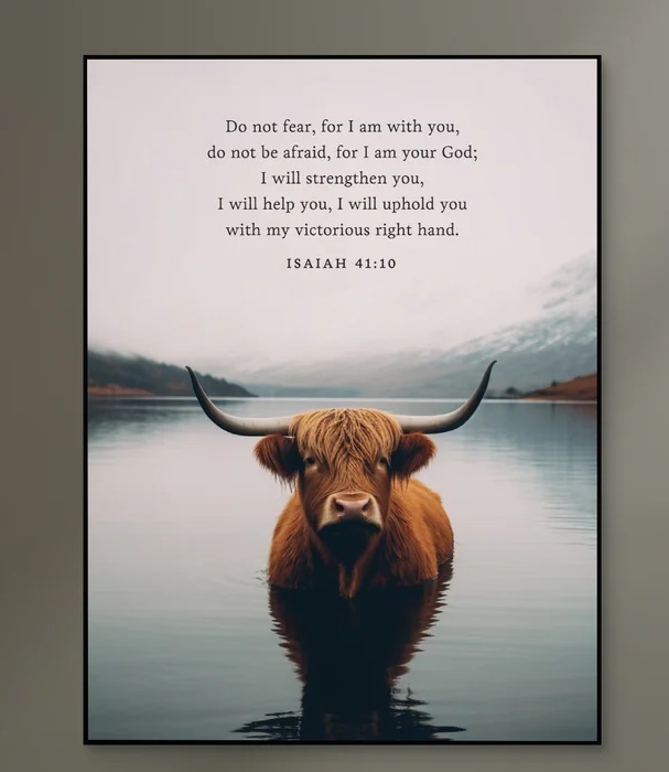 Printed Art Do Not Fear I Am With You