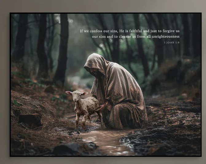 Printed Art If We Confess Our Sins