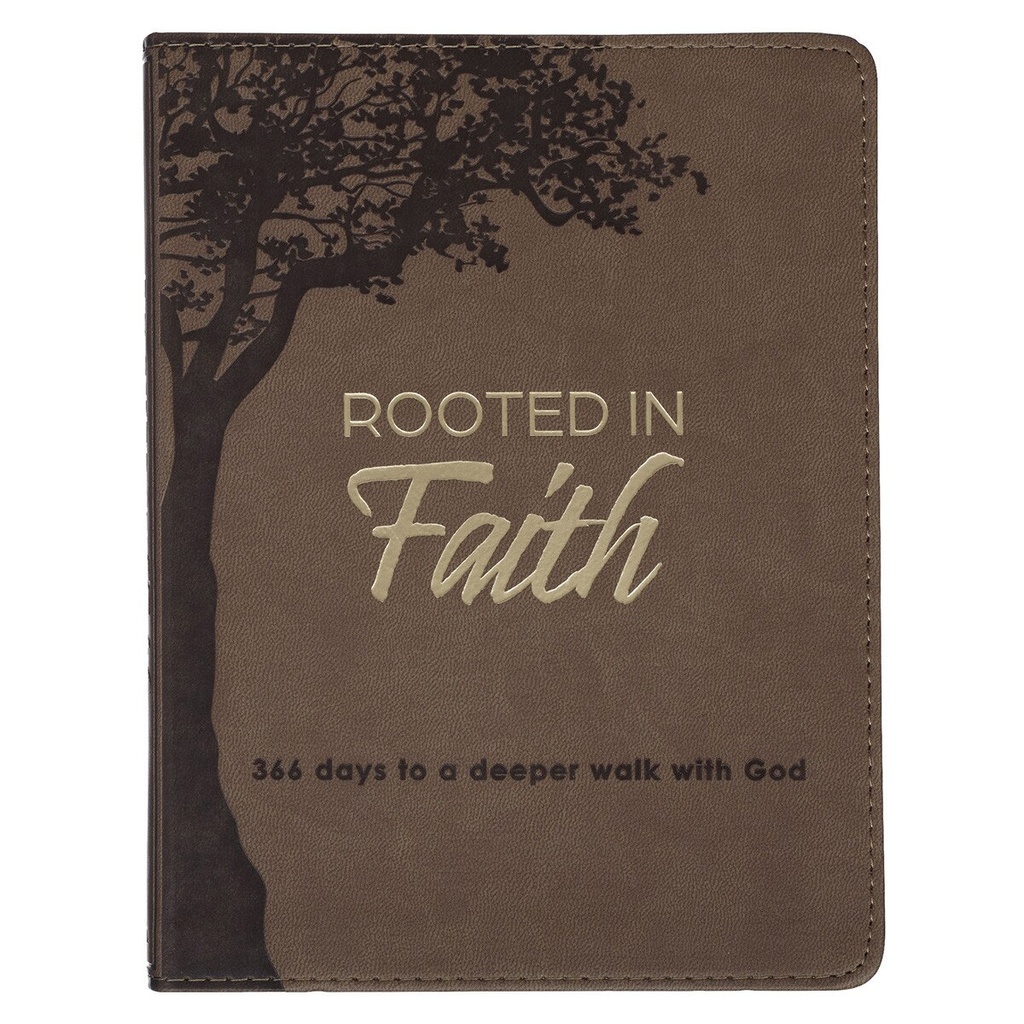 Rooted In Faith Devotional Brown Faux Leather (01/25)