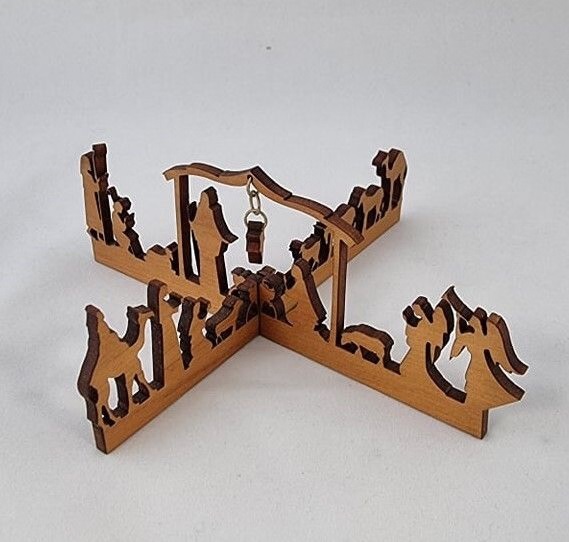 Small Nativity Cross Rimu