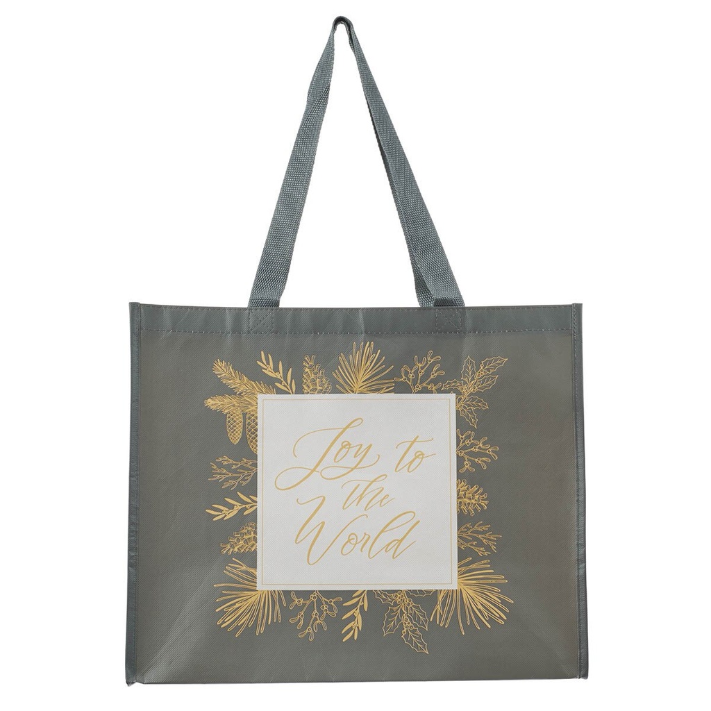 Tote Joy To The World Grey 