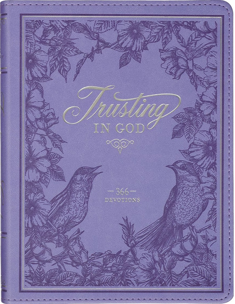 Trusting In God Devotional Purple Faux Leather (01/25)