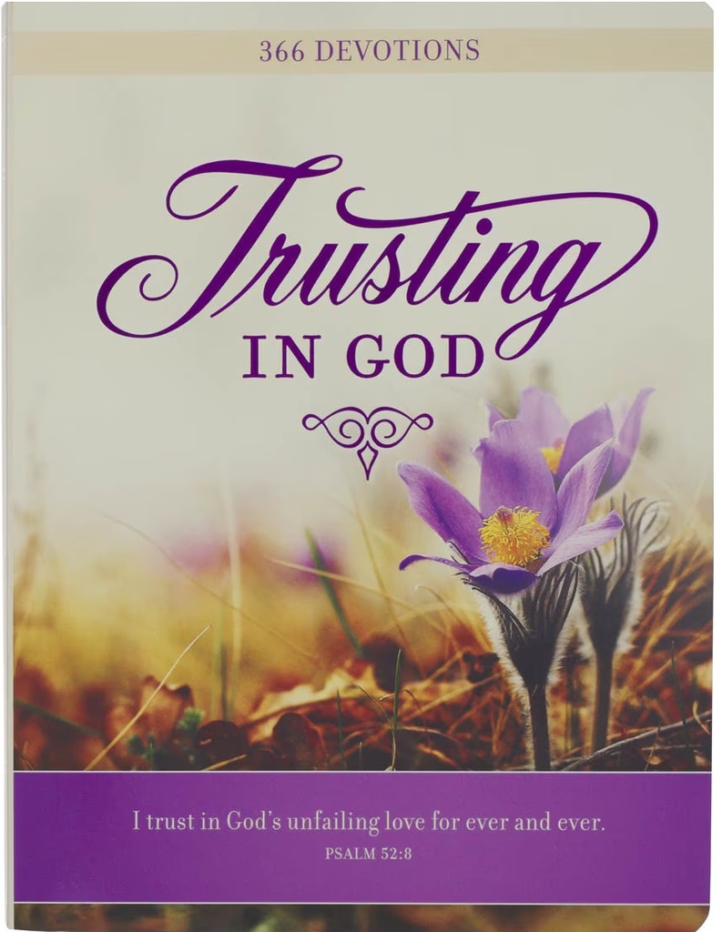 Trusting In God Purple Devotional Floral Softcover (01/25)