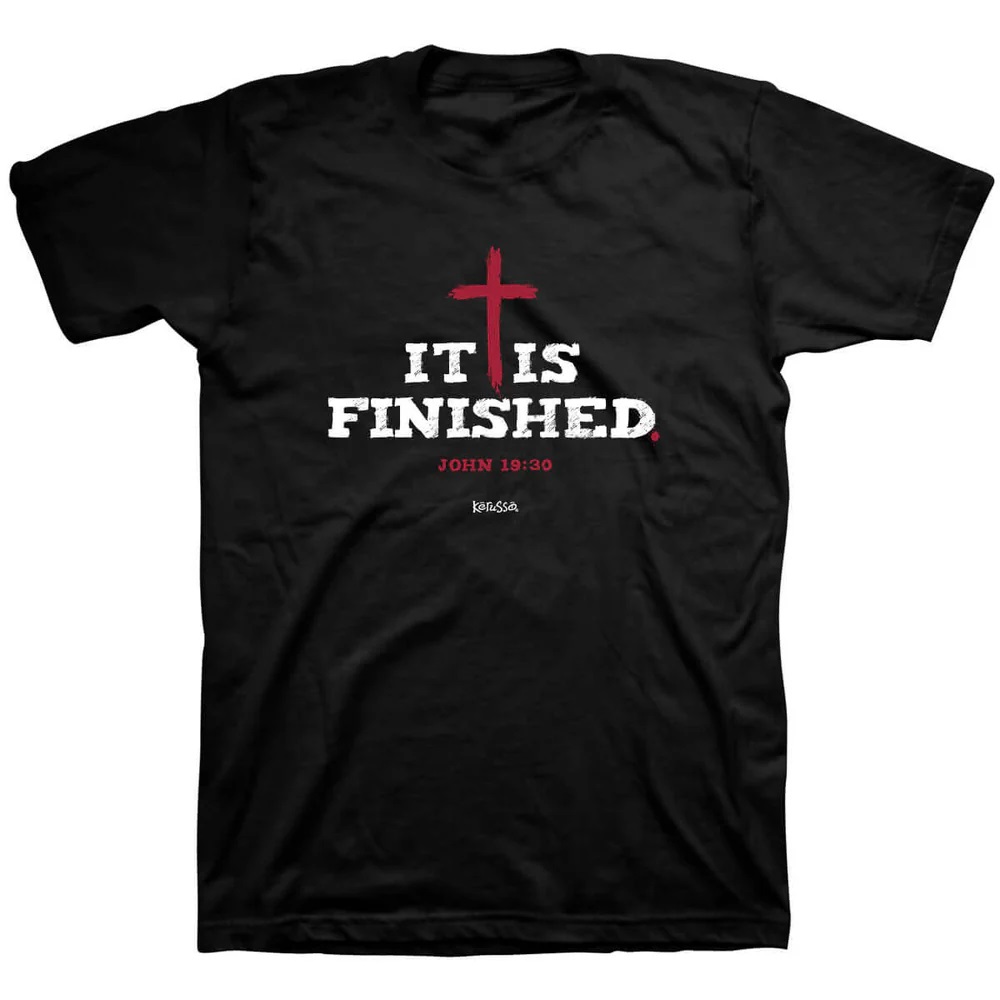 Tshirt XL It Is Finished Black
