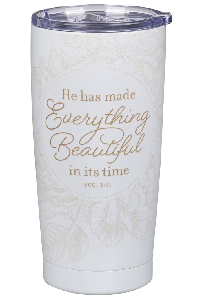 Tumbler Everything Beautiful Ivory Ecc 3:11