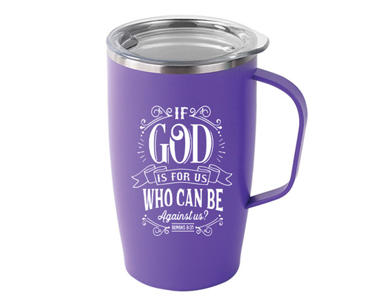Tumbler If God Is For Us Purple