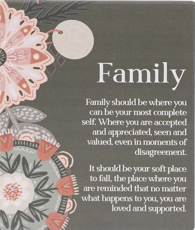 Verse Plaque Family Amber Garden