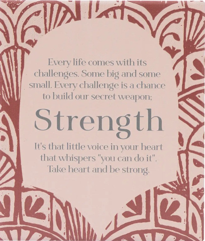 Verse Plaque Strength Amber Garden