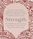 Verse Plaque Strength Amber Garden