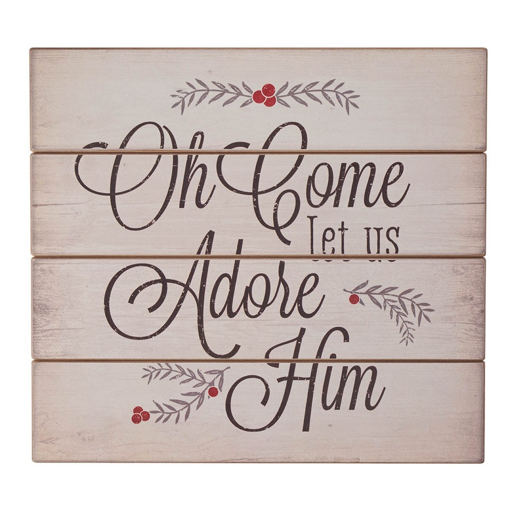Wall Art Oh Come Let Us Adore Him 