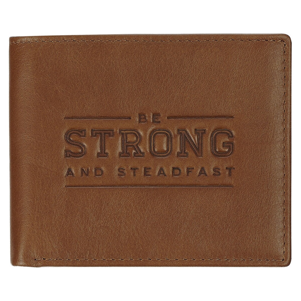 Wallet Be Strong Steadfast Brown Leather 