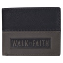Wallet Walk By Faith Black Grey Leather 