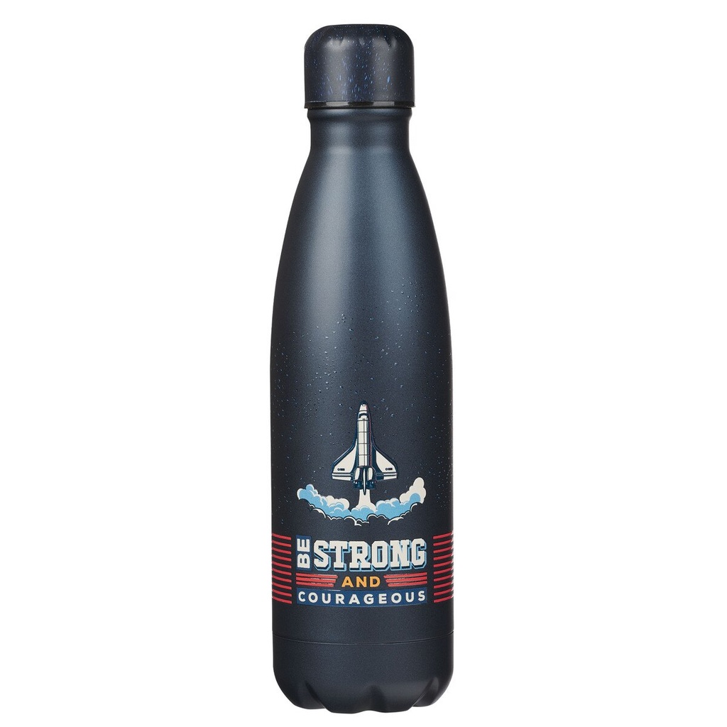 Water Bottle Be Strong Space Blue SS 