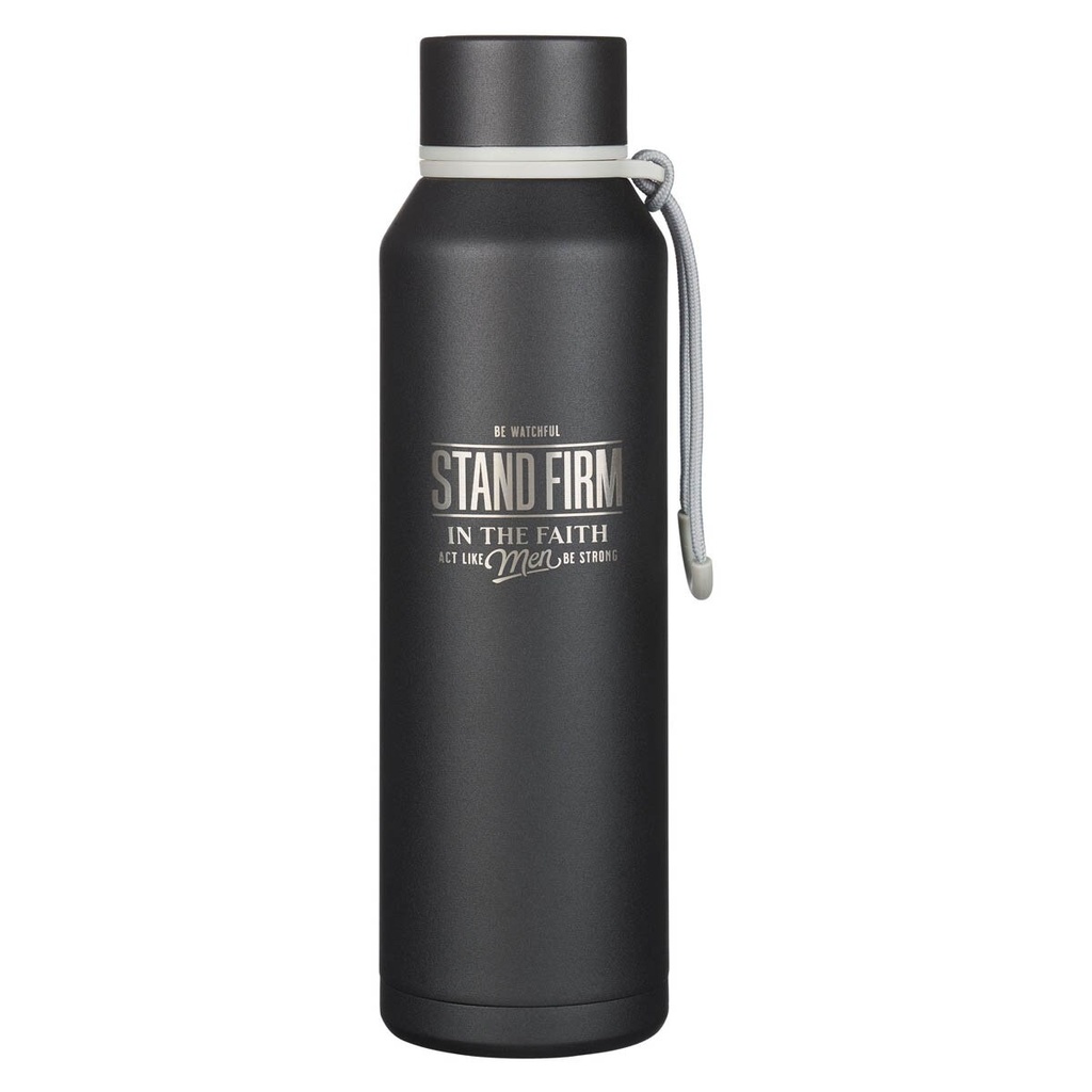 Water Bottle Stand Firm Black SS 