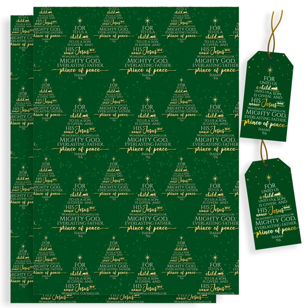 Wrapping Paper Christmas Tree