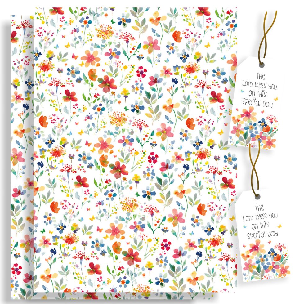 Wrapping Paper Flowers