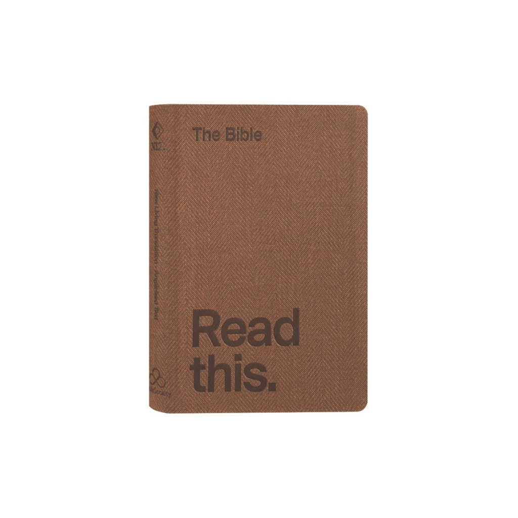 NLT Bible Read This Vintage Brown