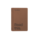 NLT Bible Read This Vintage Brown