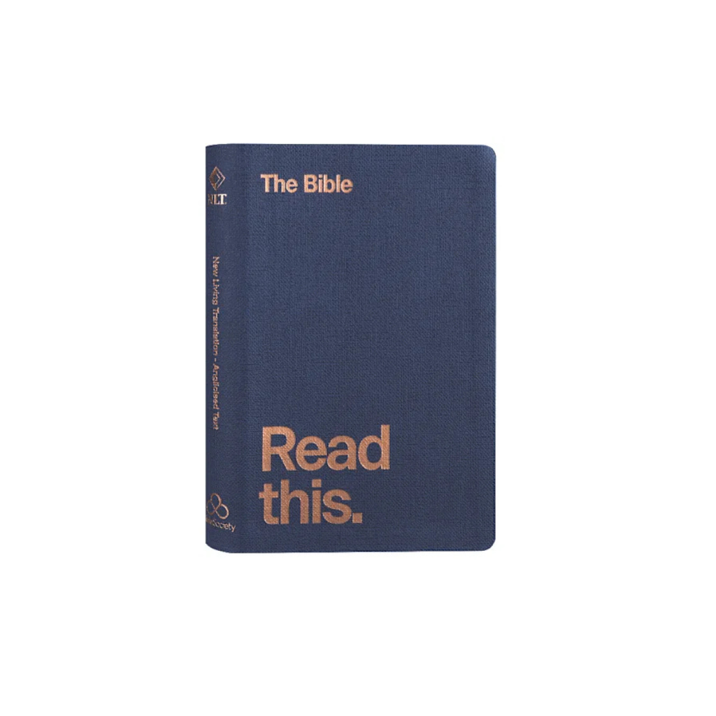 NLT Bible Read This Royal Blue