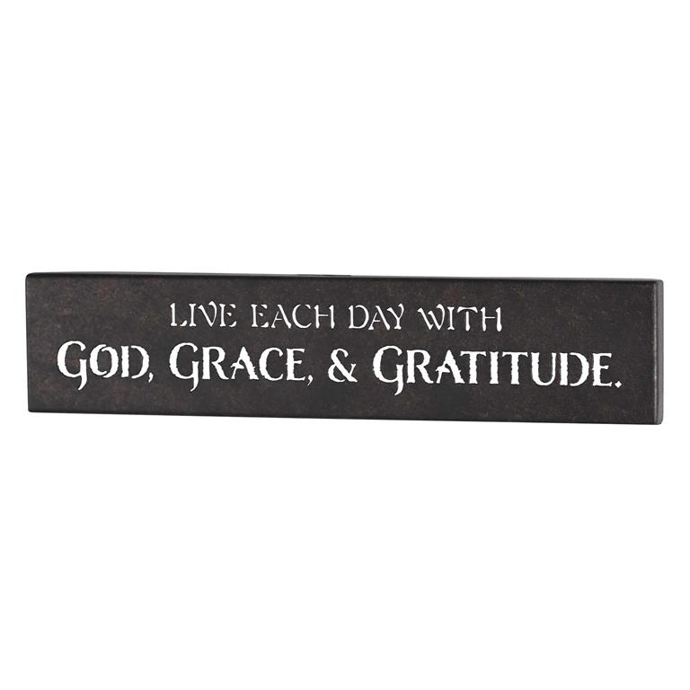Wall Hanging Metal God Grace & Gratitude (03/25)
