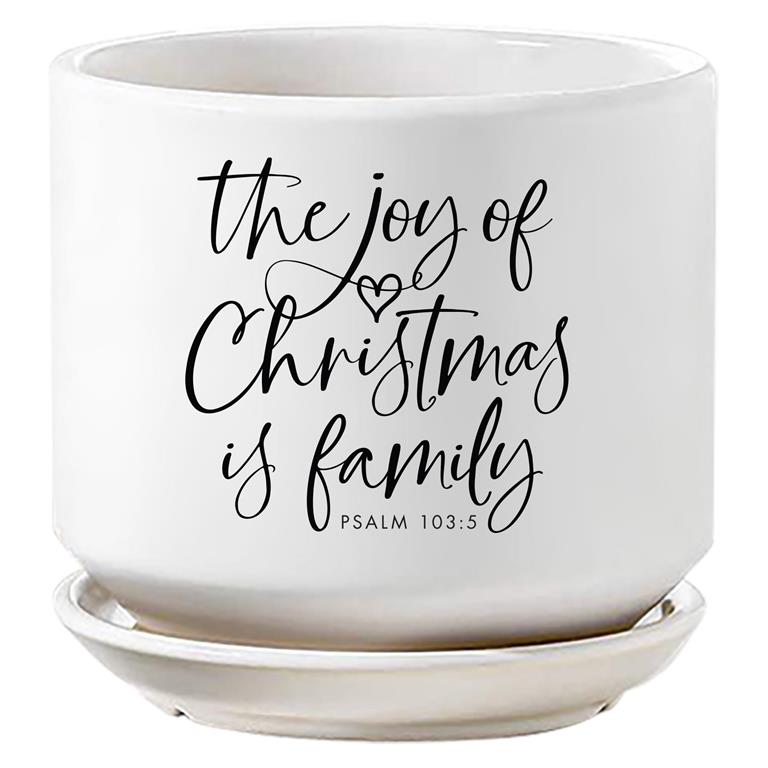 Planter Joy of Christmas is Family 