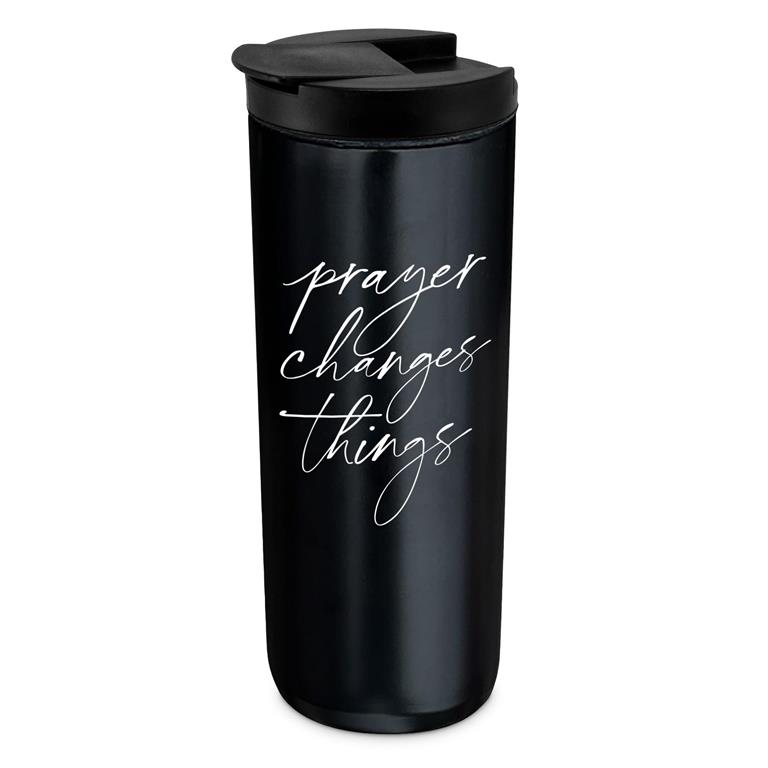 Tumbler Prayer Changes Things Black (04/25)
