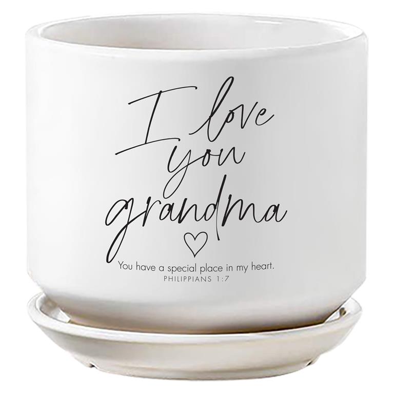 Planter I Love You Grandma