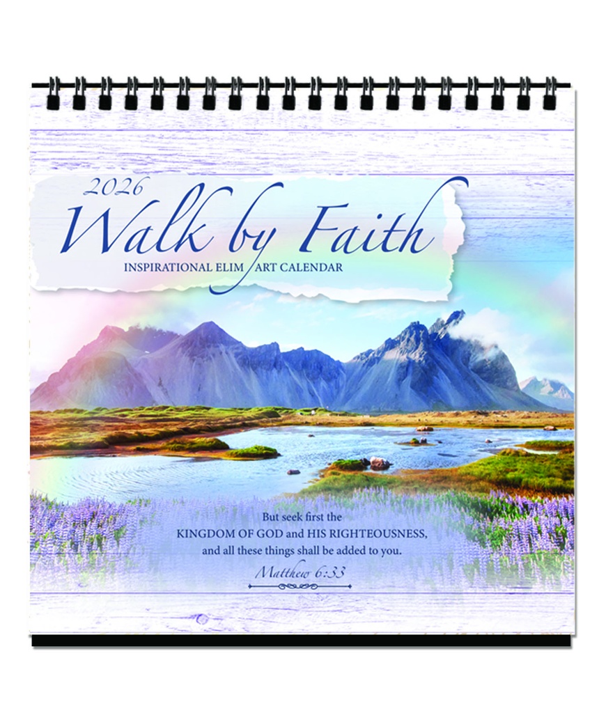 2026 Desktop Calendar Walk By Faith (07/25)