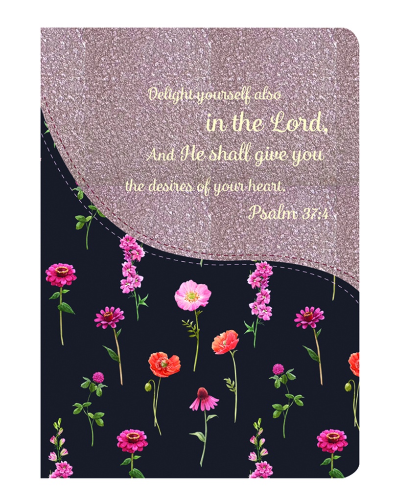 Journal Delight Yourself Two Tone Floral Tan (08/25)