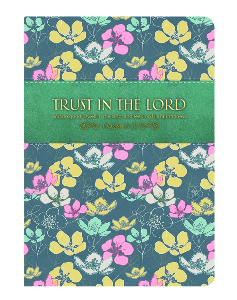 Journal Trust In The Lord Floral Two Tone Luxleather (08/25)